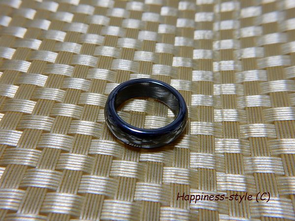 ヘマタイトの指輪(太)